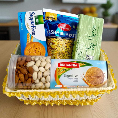 Snacks & Dry Nuts Gift Basket JNK-4400