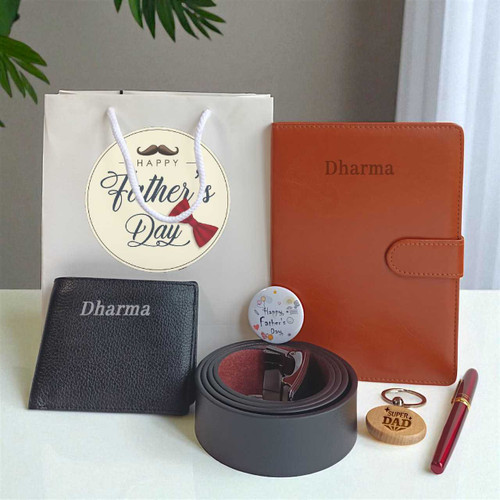 Father's Day Essentials Gift Set with Personalized Notebook & Pen JNK-4415
