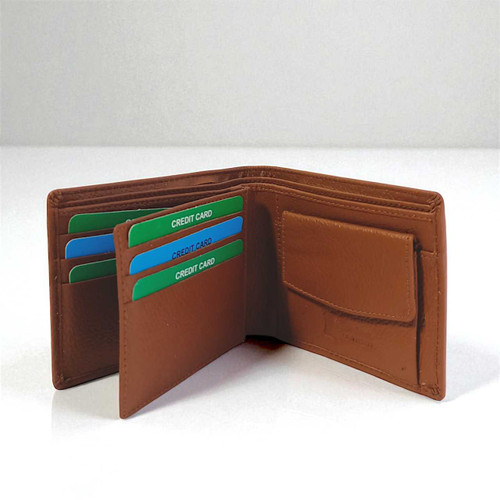 Men’s Premium Bi-Fold Wallet-Brown Brown- Wallet