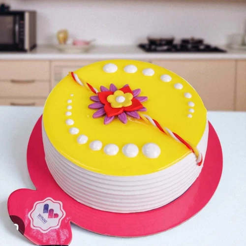 Raksha Bandhan White Forest Cake – 2lbs by Holiday Inn JNK-4424