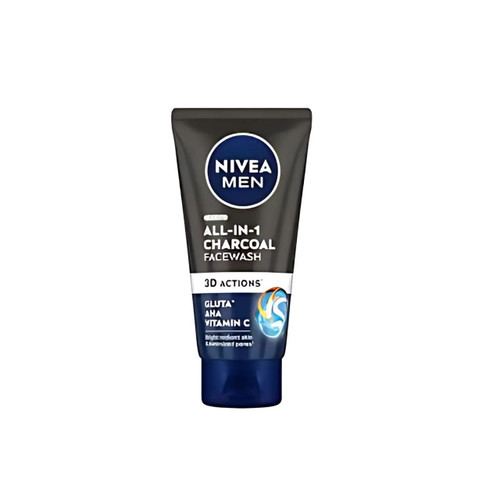NIVEA Men All-in-1 Charcoal Face Wash (3D Action) 50g