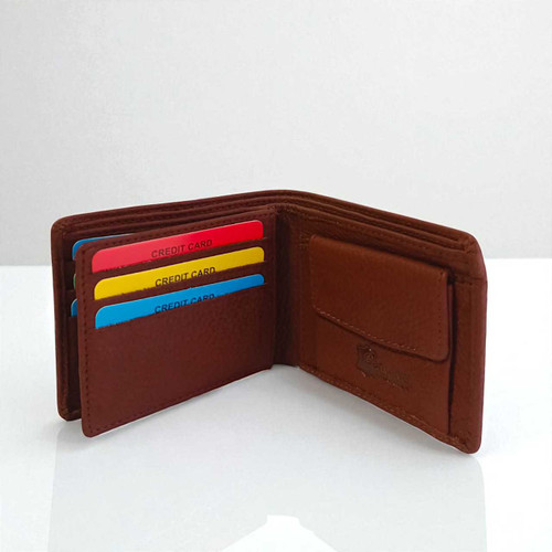 Luxury Brown Bi-Fold Men's Wallet WLT9304