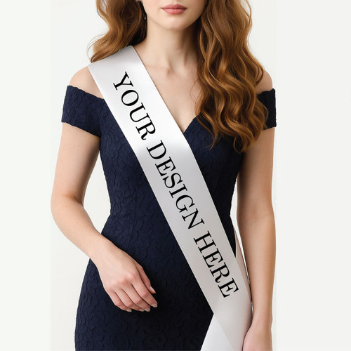 Personalize Silky & shiny ribbon material Sash