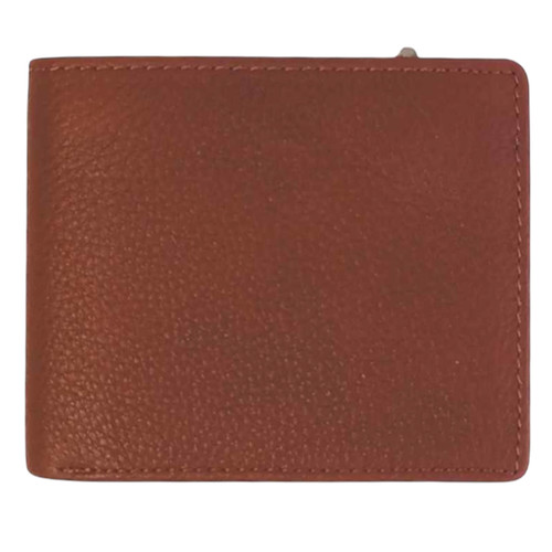 Brownish Genuine Leather Bi-Fold Wallet