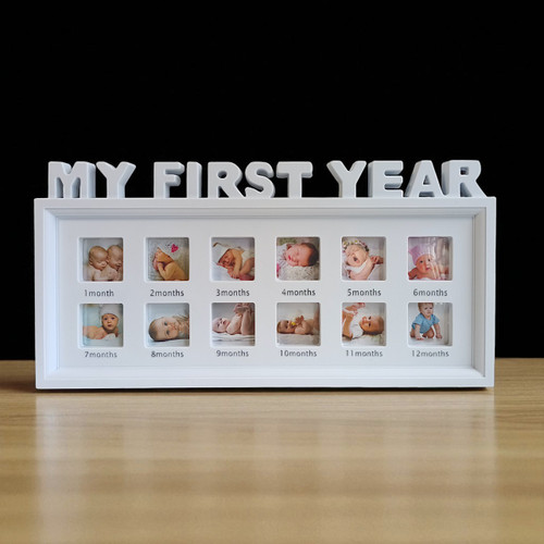 Personalize 12 Month Baby Photo Frame