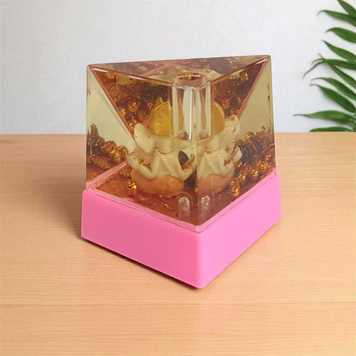Lord Ganesha Filled with Golden Beads and Pen Holder (paper weight)) SP-10754