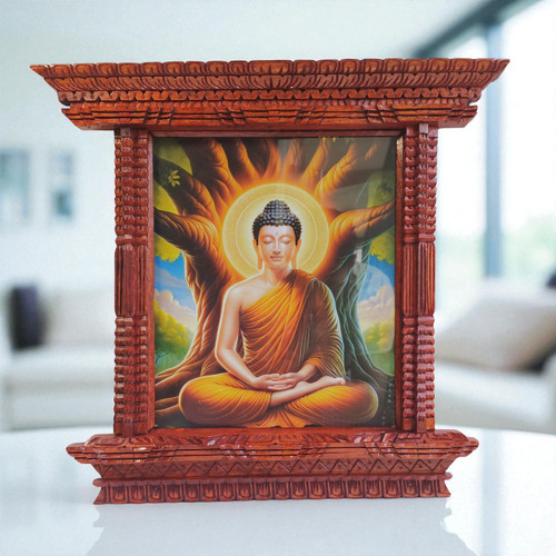 Traditional Akhi Jhyāl Window Frame - Medium Size