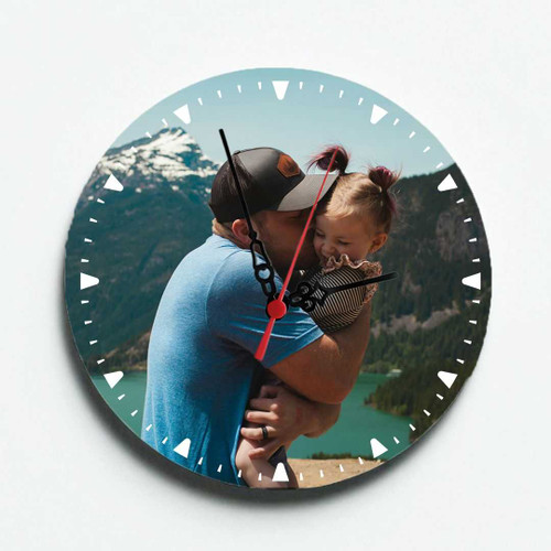 Round Glass Clock with Personalize Photo PG1016.151222-A Round Glass Clock with Personalize Photo PG1016.151222-A