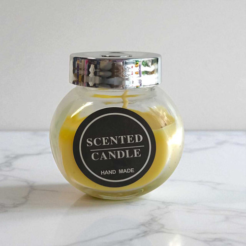Scented Candle Jar - Yellow Yellow-SC-43