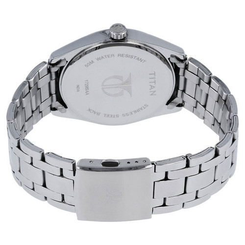 Black Dial Metal Strap Watch  (1729SM02) - Send Gifts To Nepal