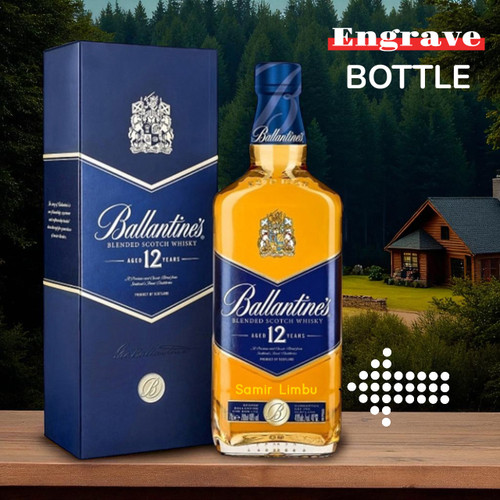 Engraved Ballantine’s Whisky 750ml