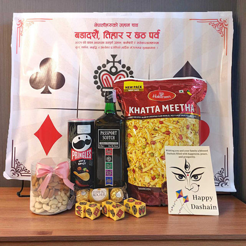 Whiskey, Langur Burja and Food Combo Package For Dashain BPL-122