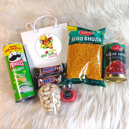 Sweet & Savory Dashain Treats In Paper Bag SK-808