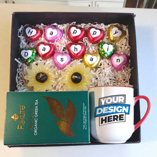 Dashain Gift Box with Chocolates & Personalized Mug JNK-4654