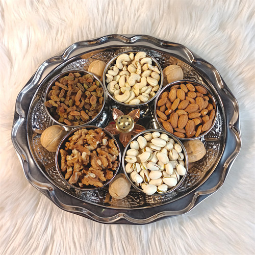 Festival Gift Tray: Drynuts & Dhoop Stand