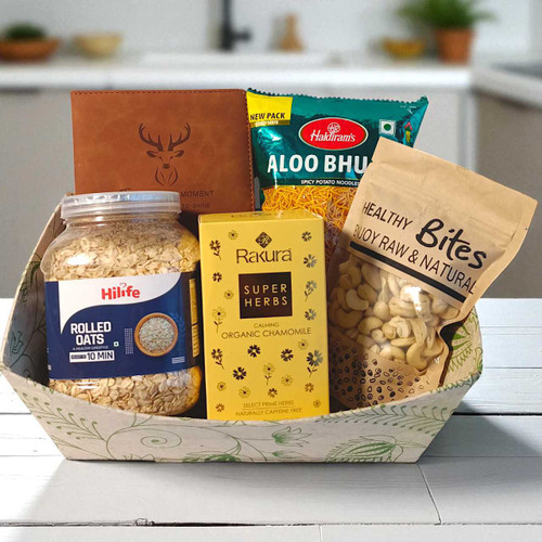 Dashain Delights Box With Snacks & Notebook SK-849