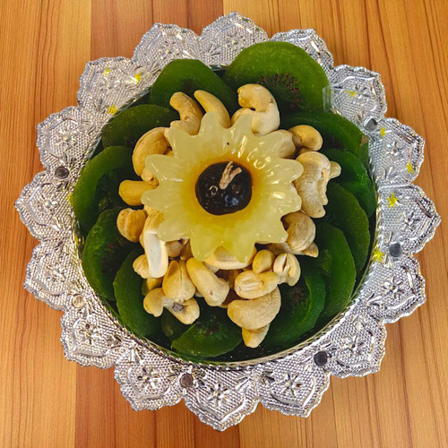 Festive Nut Platter with Sunflower Candle BPL-196