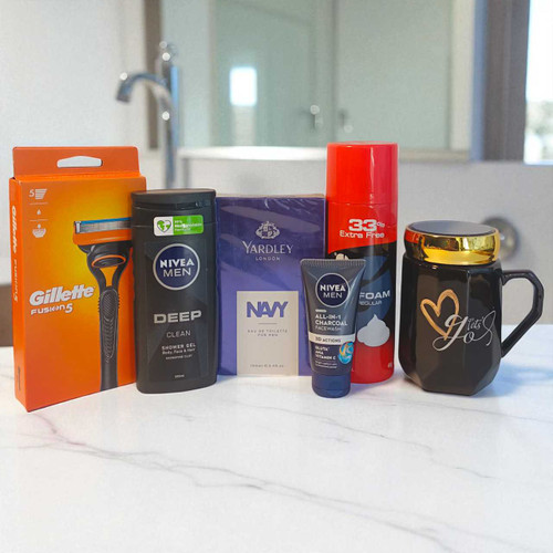 Printed Mug and Men's Essentials Combo Package BPL-206