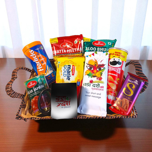 Sweet & Savory Dashain Hamper with Magic Mug