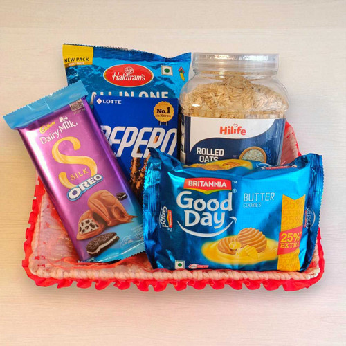 Assorted Food Gift Basket JNK-4722