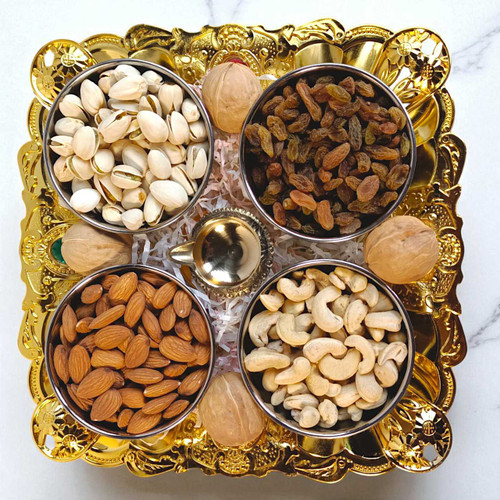 Dry Fruits & Nuts Tray with Pala Diyo JNK-4725