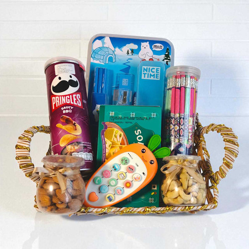 Kids Essentials and Snacks Combo Basket BPL-324 Kids Essentials and Snacks Combo Basket BPL-324