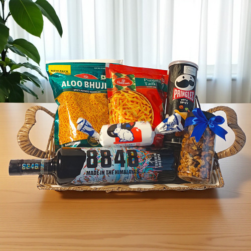 Snacks Gift Hamper with 750ml Vodka