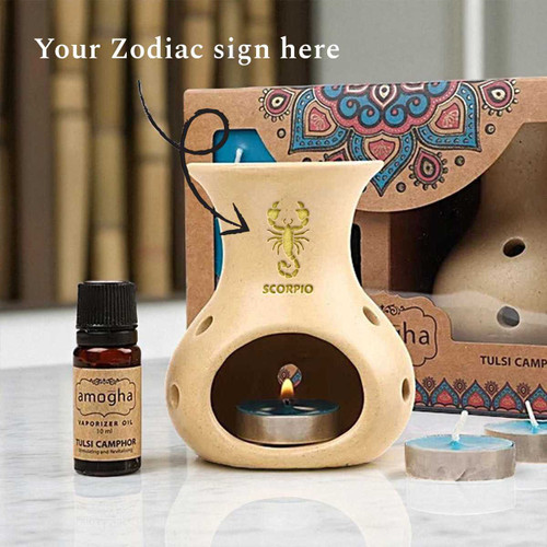 Personalized Zodiac Sign in Amogha Vaporizer Tulsi Camphor BPL-408