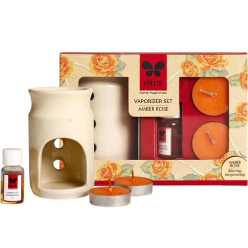 Couple Name Engraved on Amber Rose Vaporizer Set BPL-411