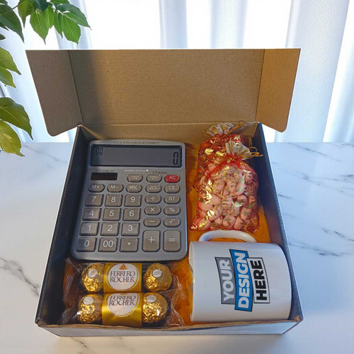 Corporate Gift Box with Personalized Mug & Calculator JNK-4828