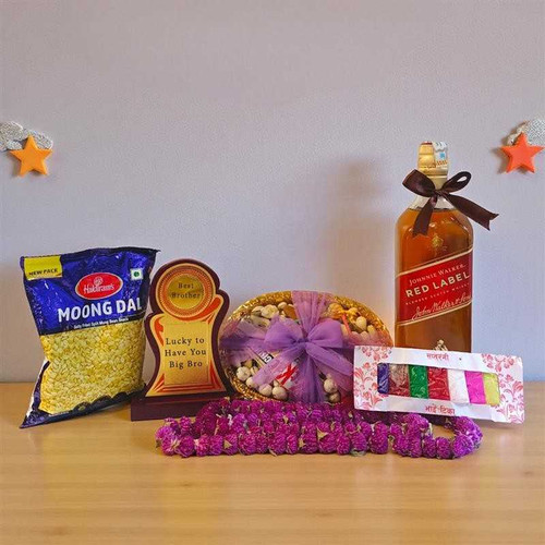 Tihar Bhai Masala with Whisky 750ml, Mala set for Bhaitika JSR-545 Tihar Bhai Masala with Whisky 750ml, Mala set for Bhaitika JSR-545