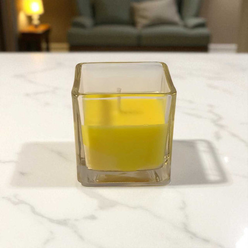 Aromatic Bliss Scented Candle - Yellow 