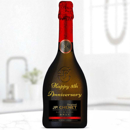 Personalized Anniversary Special JP Chenet Original Brut Sparkling Wine 750ml BPL-457 Personalized Anniversary Special JP Chenet Original Brut Sparkling Wine 750ml BPL-457