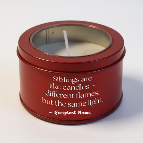 Laser Engraved Scented Candle with Name & Inspirational Words