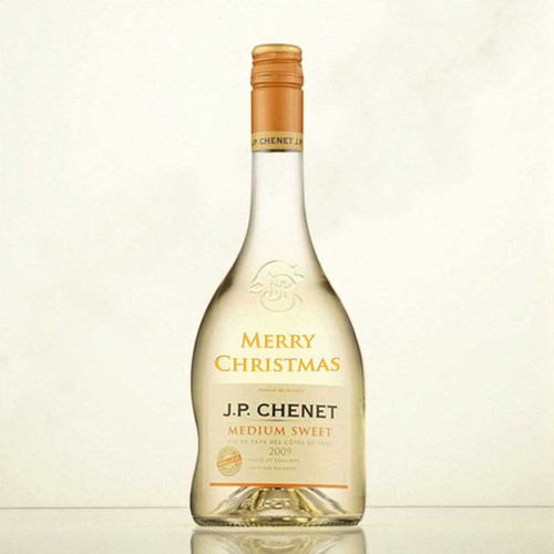 Merry Christmas Engraved JP Chenet Delicious Medium Sweet Moelleux 250ml (Sweet White) BPL-475 Merry Christmas Engraved JP Chenet Delicious Medium Sweet Moelleux 250ml (Sweet White) BPL-475