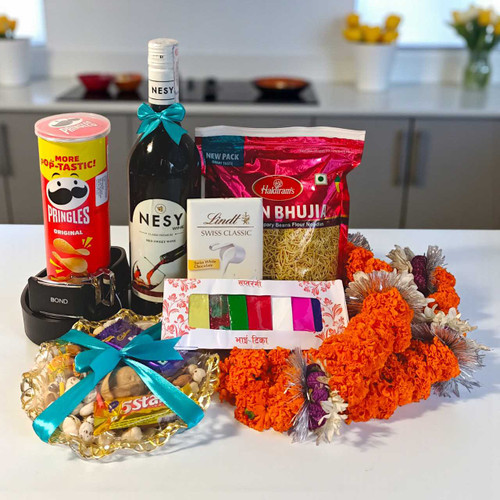Tihar Celebration Hamper with Beverage & Bhai Masala JSR-555