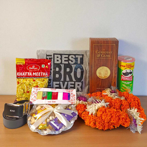 Tihar Best Bro Hamper: The Perfect Bhaitika Gift JSR-556 Tihar Best Bro Hamper: The Perfect Bhaitika Gift JSR-556