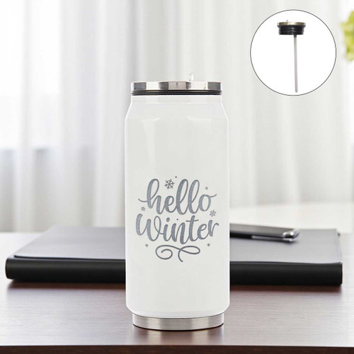 Hello Winter Printed Starbucks Straw Bottle AR-75 Hello Winter Printed Starbucks Straw Bottle AR-75