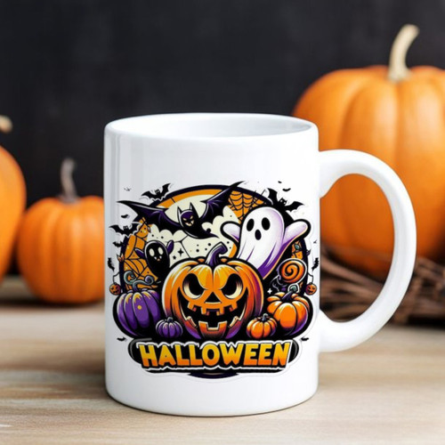 Halloween Theme Printed Ceramic Gift Mug Halloween Theme Printed Ceramic Gift Mug