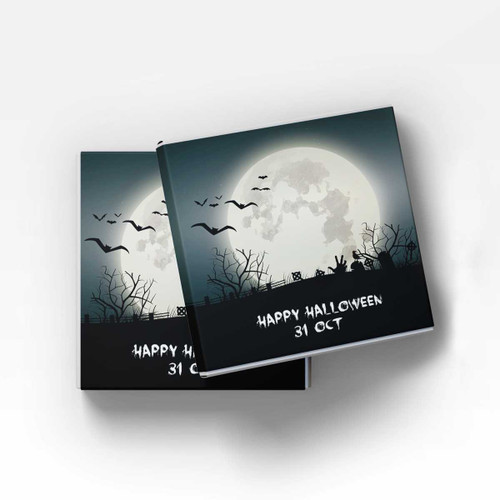 Happy Halloween 31 Oct Print Wrapped Handmade Dark Chocolate 15g BPL-598 Happy Halloween 31 Oct Print Wrapped Handmade Dark Chocolate 15g BPL-598