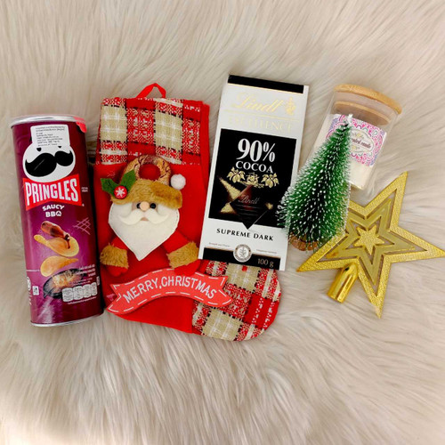 Christmas Decor with Treats and Candle Glass JSR-612