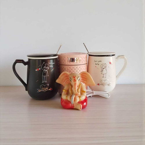 Divine & Cozy Gift Set: Ganesha, Couple Mug & Humidifier SPM-117