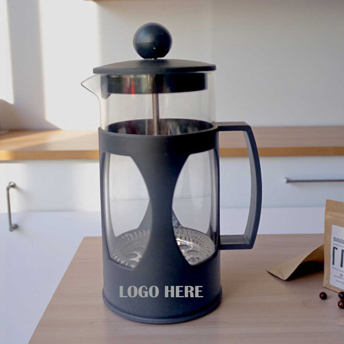 Company's Logo Personalised French Press Coffee and Tea Press Pot-350ml FPP-04-1