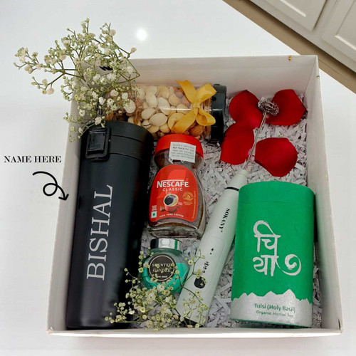 Gourmet Serenity – Tea, Coffee, Candle & Nut Combo HSl-56