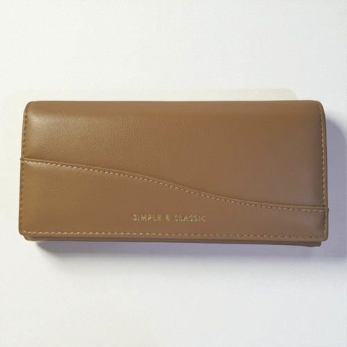 Elegant Yadas Simple & Classic Dark Apricot Wallet for Women