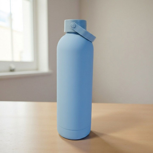 Customizable Matte Pastel Blue Bottle- 500ml