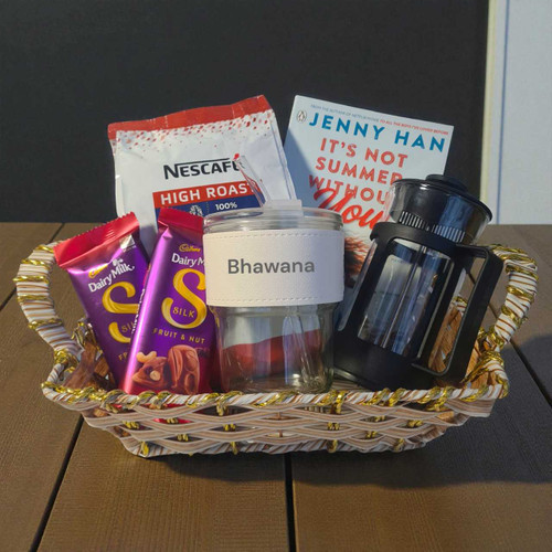 Coffee, Chocolates & Novel Gift Combo JNK-5304