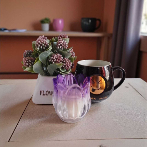 Sweet Smile Mug, Candle & Plant Desk Decor Set SPM-169