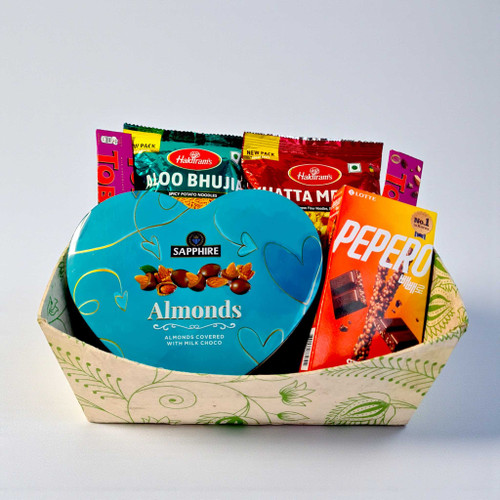 Sweet & Savory Delight Gift Box – Chocolates & Snacks SK-1104