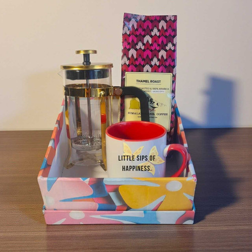 Coffee Lover’s Gift Set – Roasted Coffee, Press Pot & Mug JNK-5352